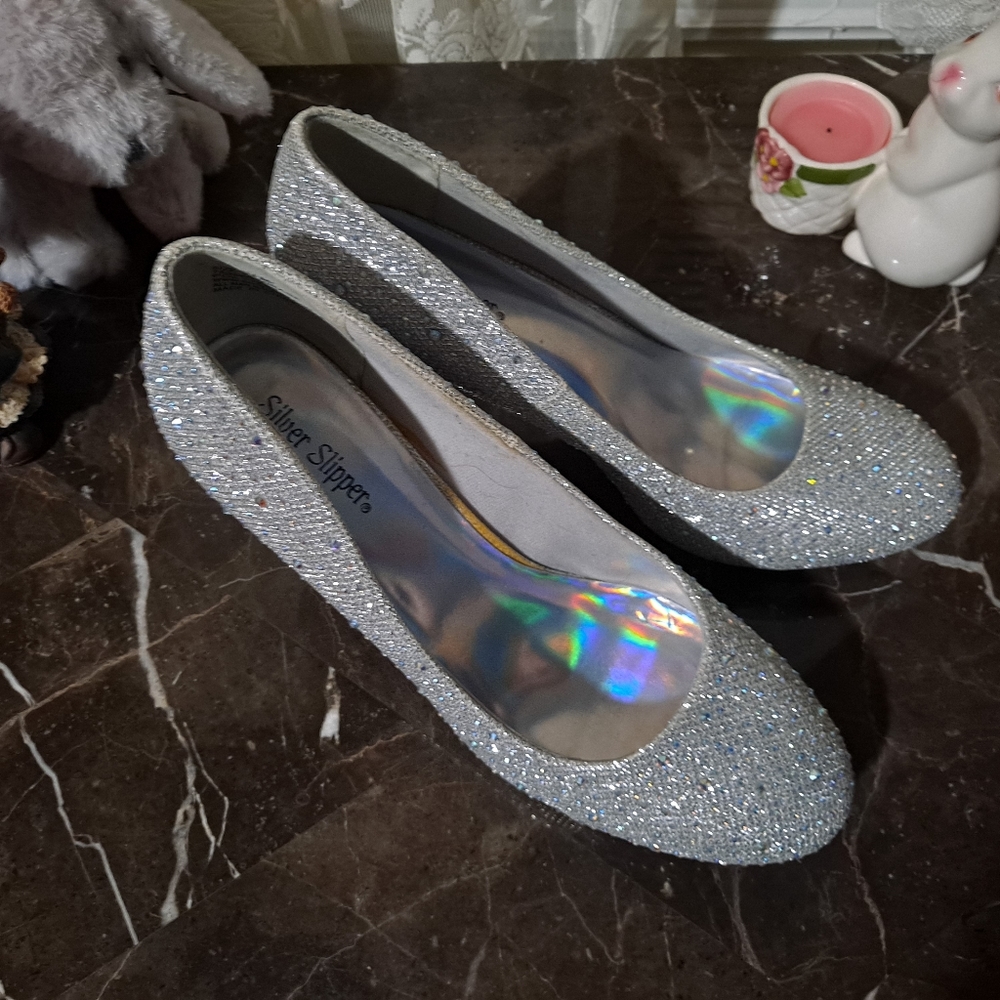 Silver Rhinestone Heels - Picture 2 of 5